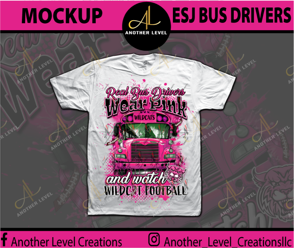 Bus Driver - In October We Wear Pink Shirt
