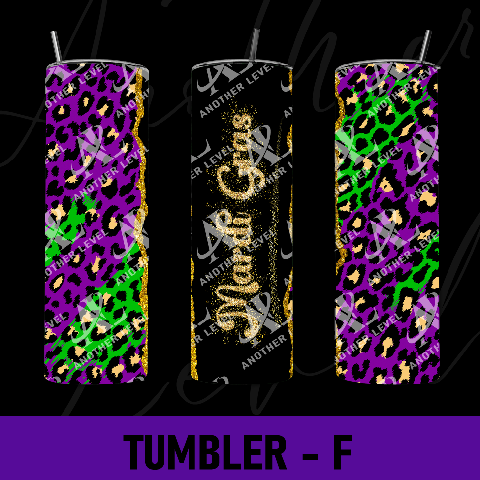 Mardi Gras Tumbler -F