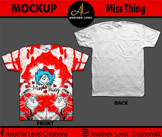 Dr. Seuss Miss Thing All Over Print Shirt