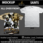 All Over Front Print Shirt - Saints