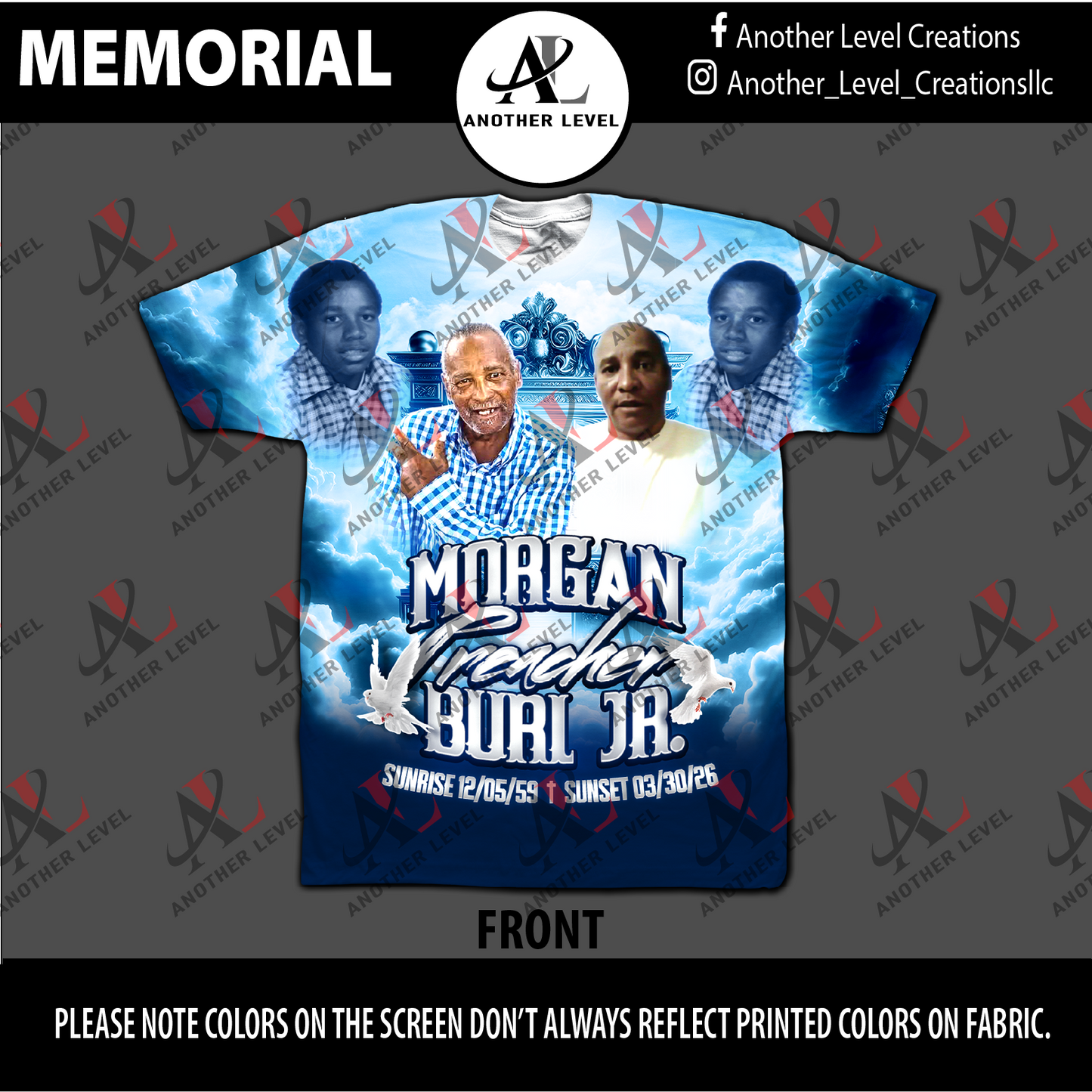 All Over Front Print Shirt - Morgan