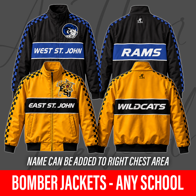 Custom School Spirit Bomber Jacket – Any School, Any Colors