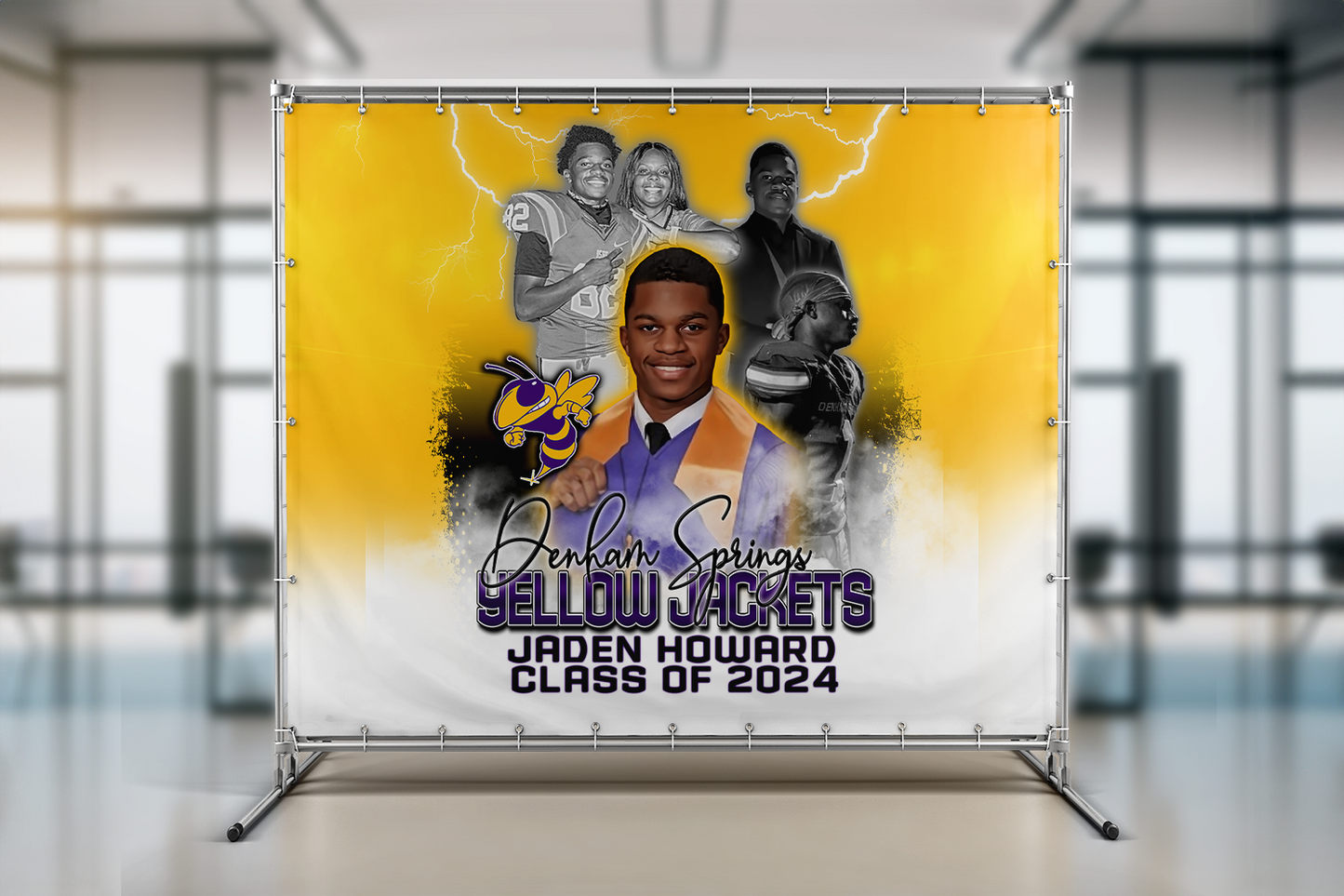 Jaden - Graduation Banner & Backdrops - Design C