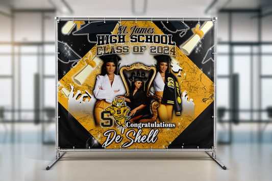 De'Shell - Graduation Banner & Backdrops - Deadline July 3rd