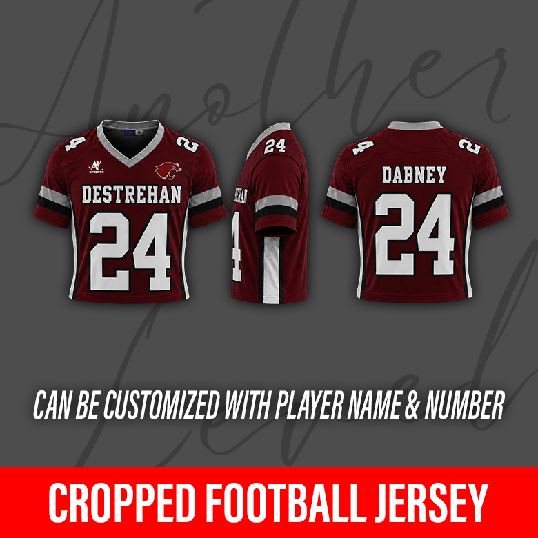 Women's Cropped Football Jersey – Destrehan High School