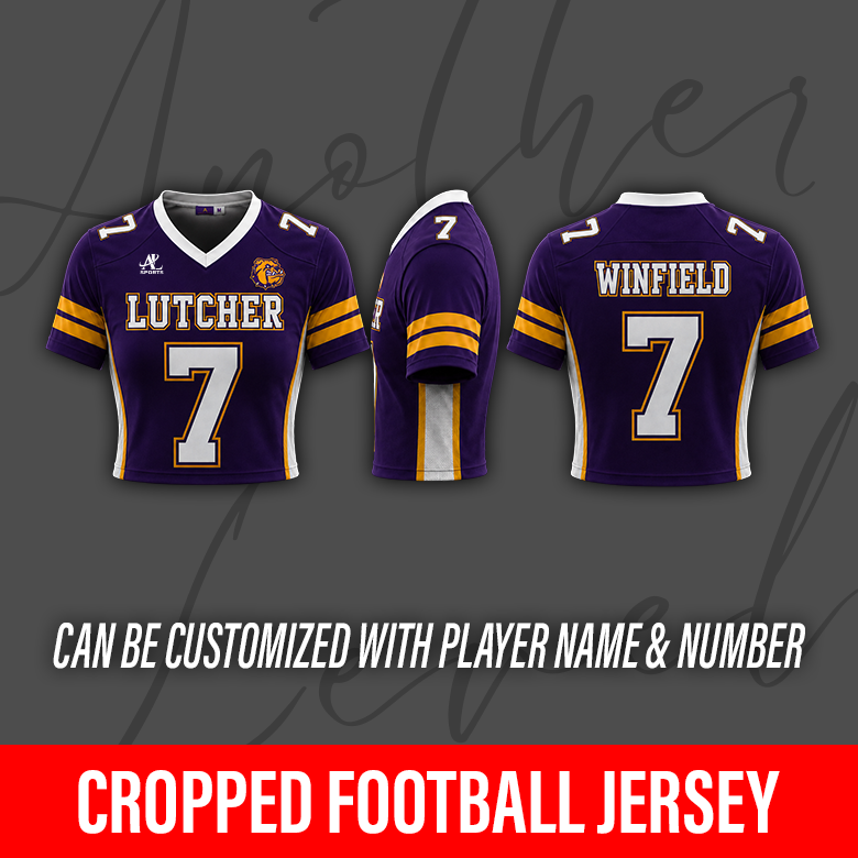 Women's Cropped Football Jersey – Lutcher High School