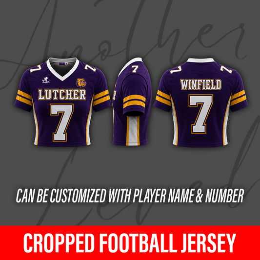 Women's Cropped Football Jersey – Lutcher High School