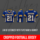 Women's Cropped Football Jersey – St. Charles Catholic High School