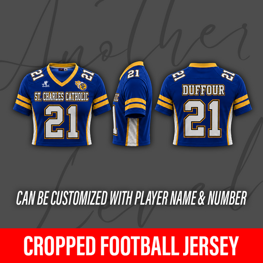 Women's Cropped Football Jersey – St. Charles Catholic High School