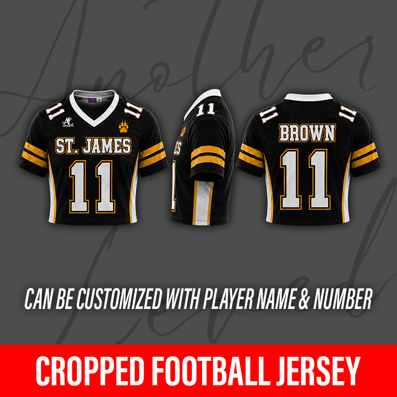 Women's Cropped Football Jersey – St. James High School