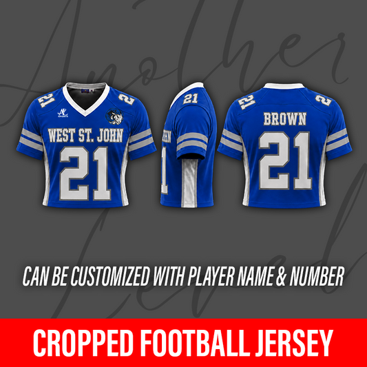 Women's Cropped  Football Jersey – West St. John High School