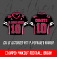 Women's Cropped Pink Out Football Jersey – St. Charles Catholic High School
