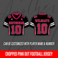 Women's Cropped Pink Out Football Jersey – Destrehan High School