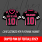 Women's Cropped Pink Out Football Jersey – East St. John High School
