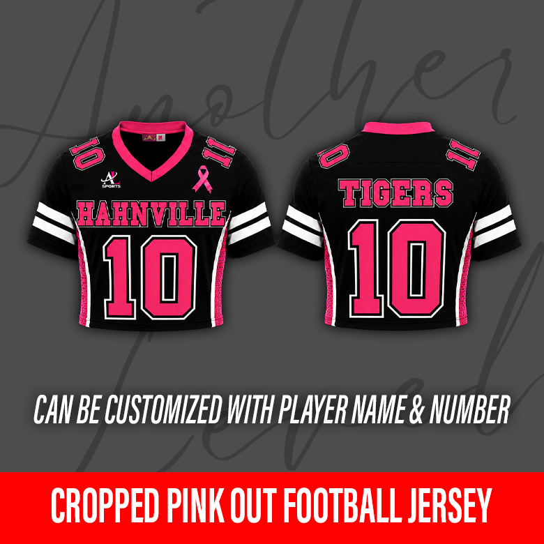 Women's Cropped Pink Out Football Jersey – Hahnville High School