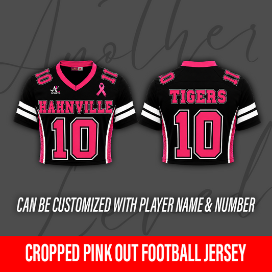Women's Cropped Pink Out Football Jersey – Hahnville High School