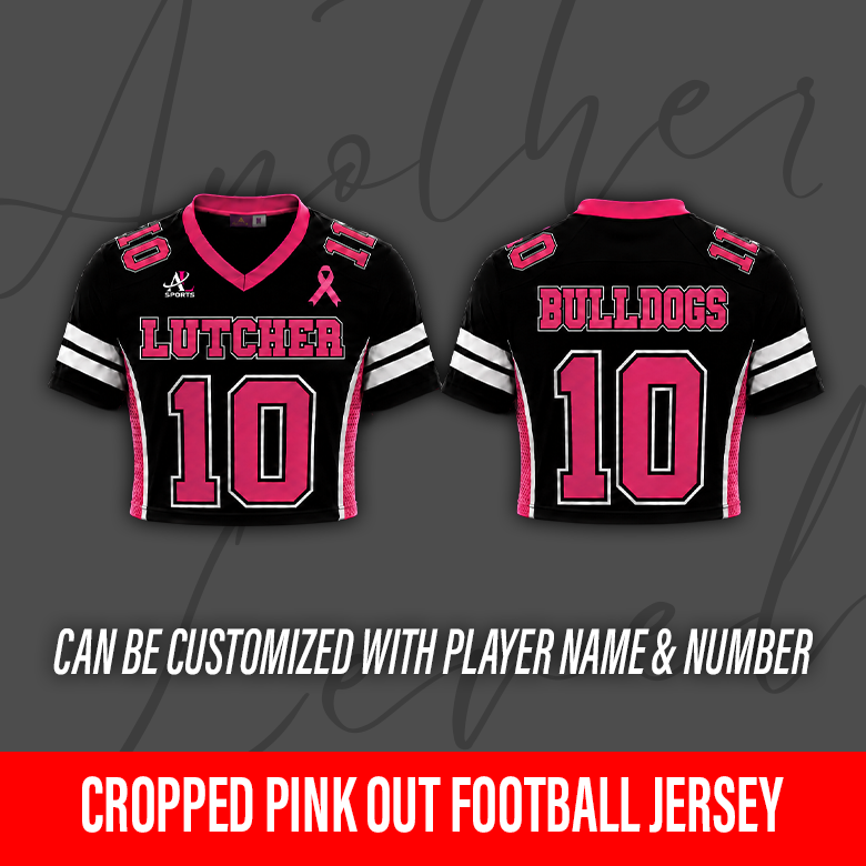 Women's Cropped Pink Out Football Jersey – Lutcher High School
