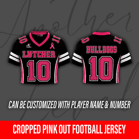 Women's Cropped Pink Out Football Jersey – Lutcher High School