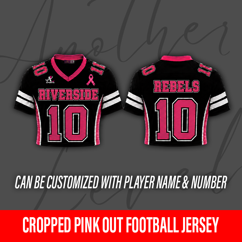 Women's Cropped Pink Out Football Jersey – Riverside Academy