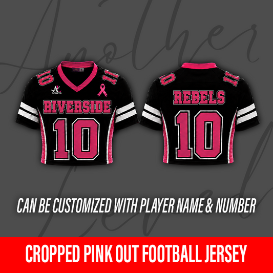 Women's Cropped Pink Out Football Jersey – Riverside Academy
