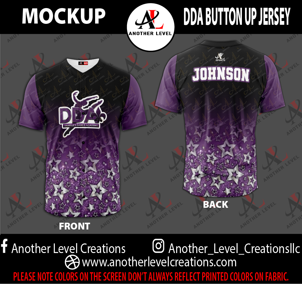 Button Up Jersey - DDA (Order deadline March 20th)
