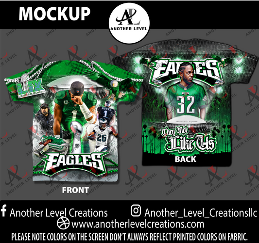 Superbowl -  All Over Print Front & Back - Kendrick Lamar Eagles
