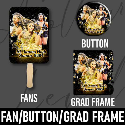 Graduation Fans (Set of 5)