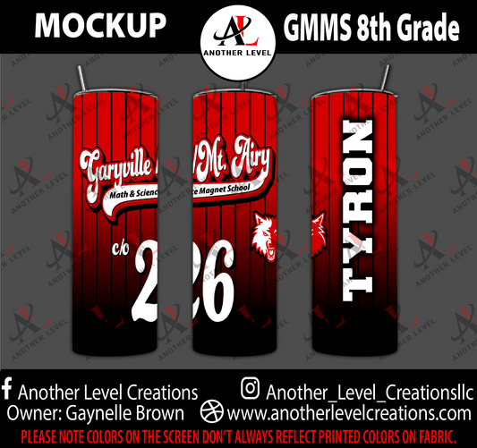 GMMS 8TH Grade Tumbler