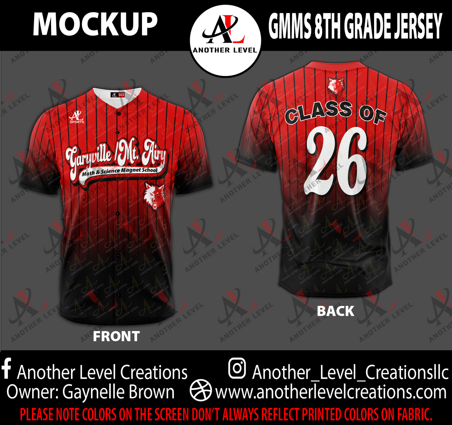 GMMS 8th Grade Jersey