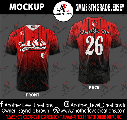 GMMS 8th Grade Jersey