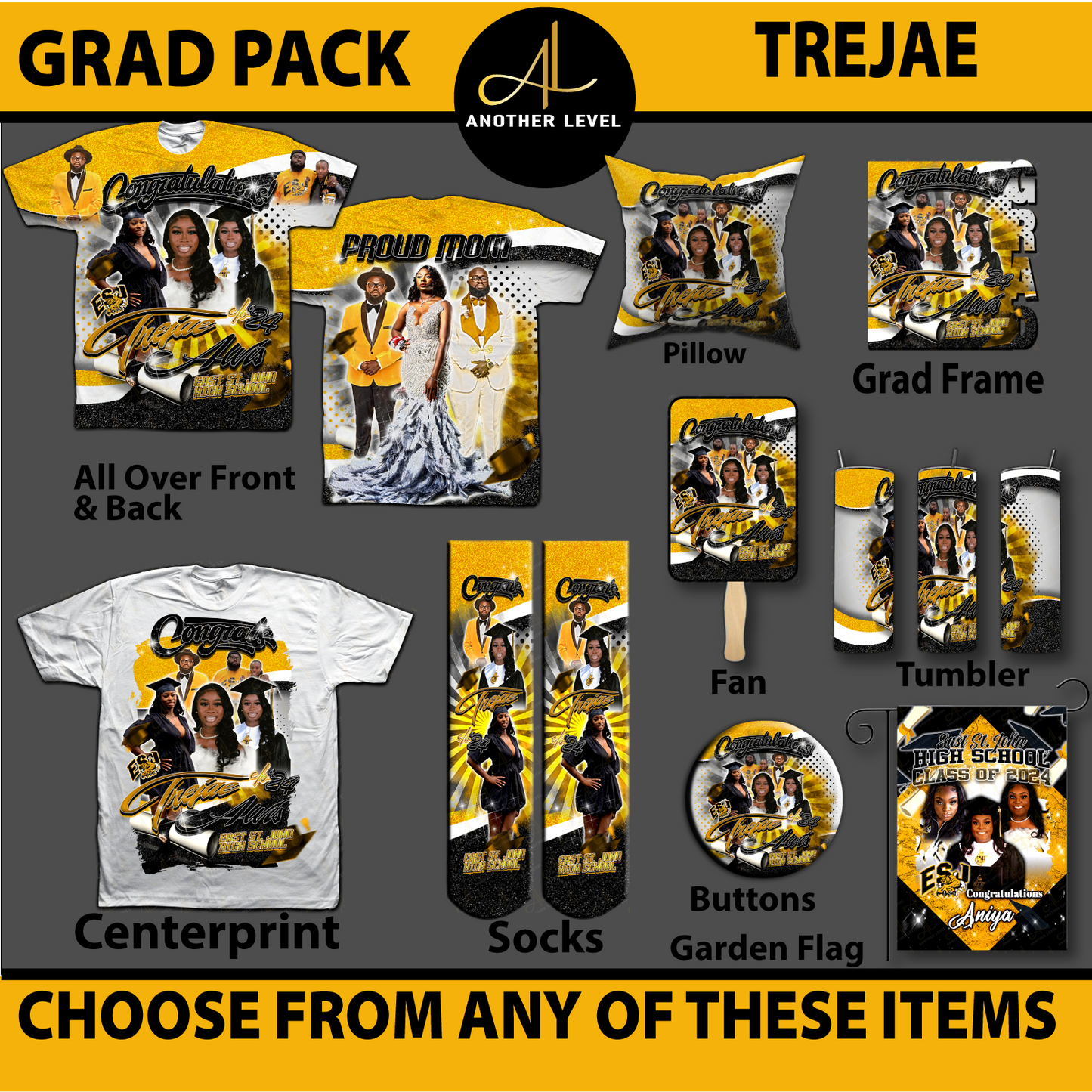 TreJae - Graduation Pack - Choose Any Item - Deadline June 26th