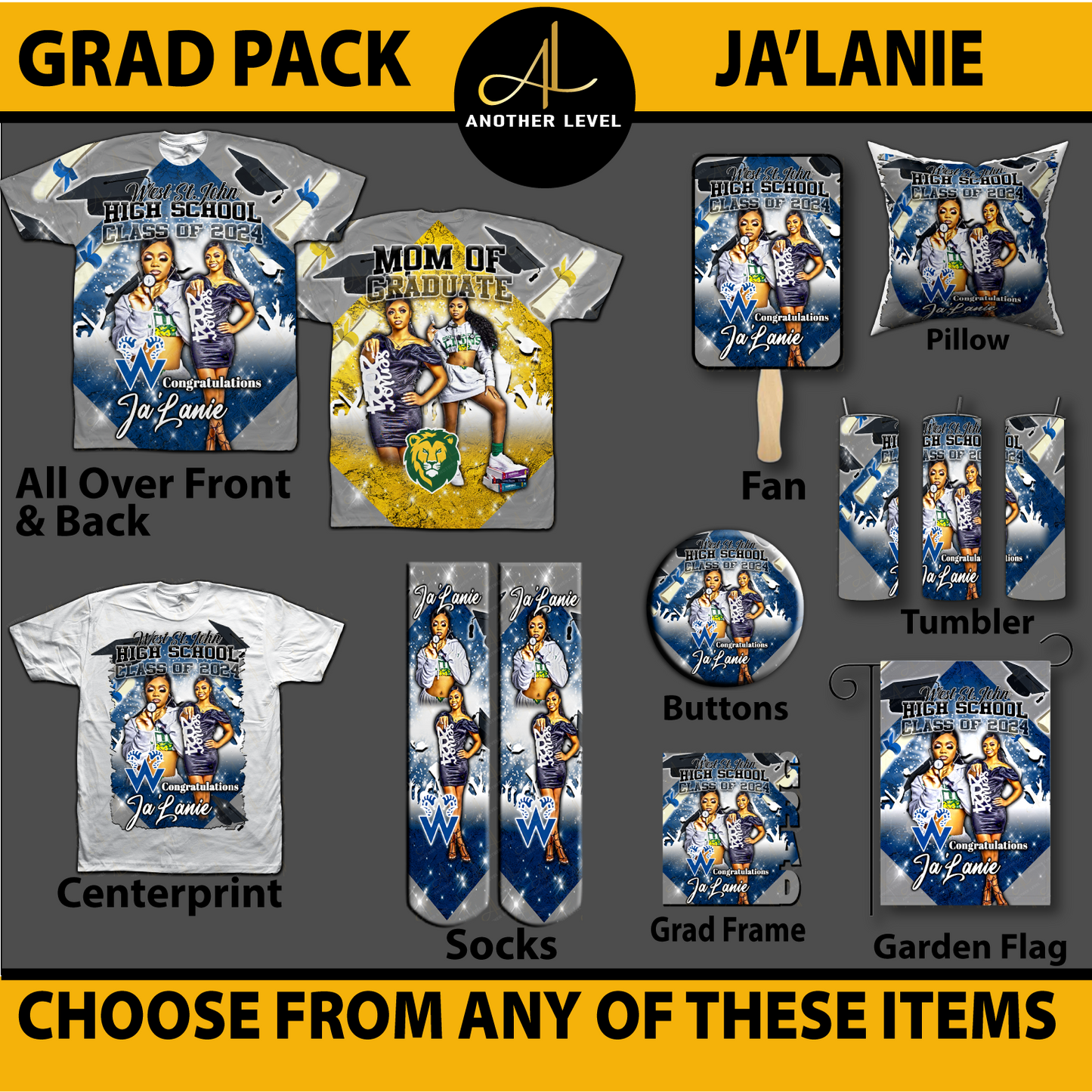 JaLanie - Graduation Pack - Choose Any Item - Order Deadline June 19th