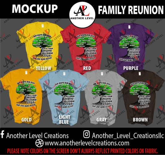 Gregoire Family Reunion Shirt (Late orders)
