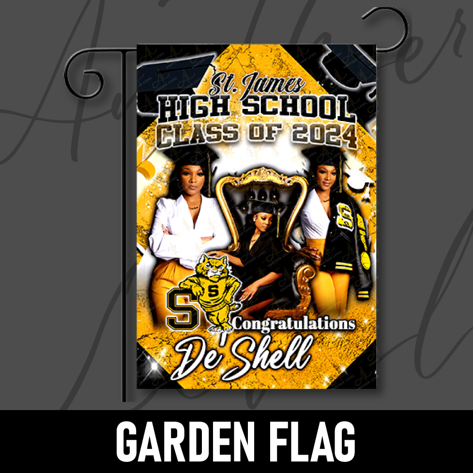 Graduation Garden Flag