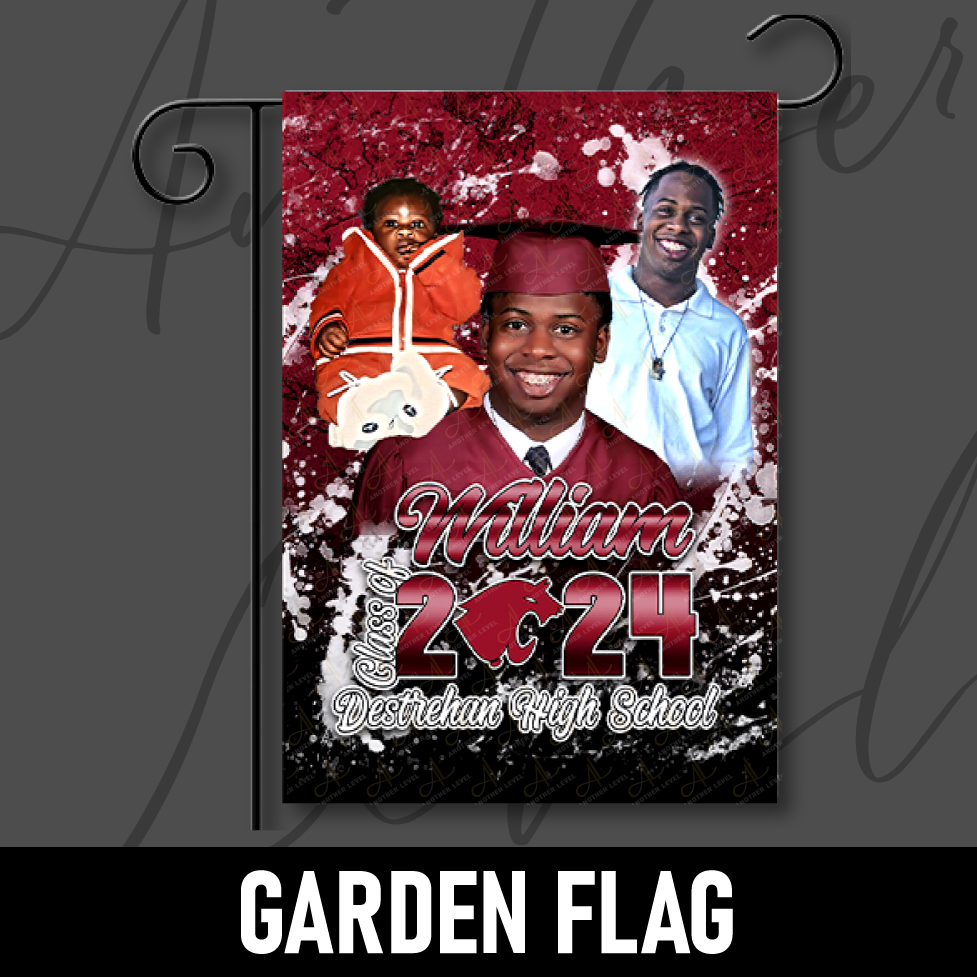 Graduation Garden Flag