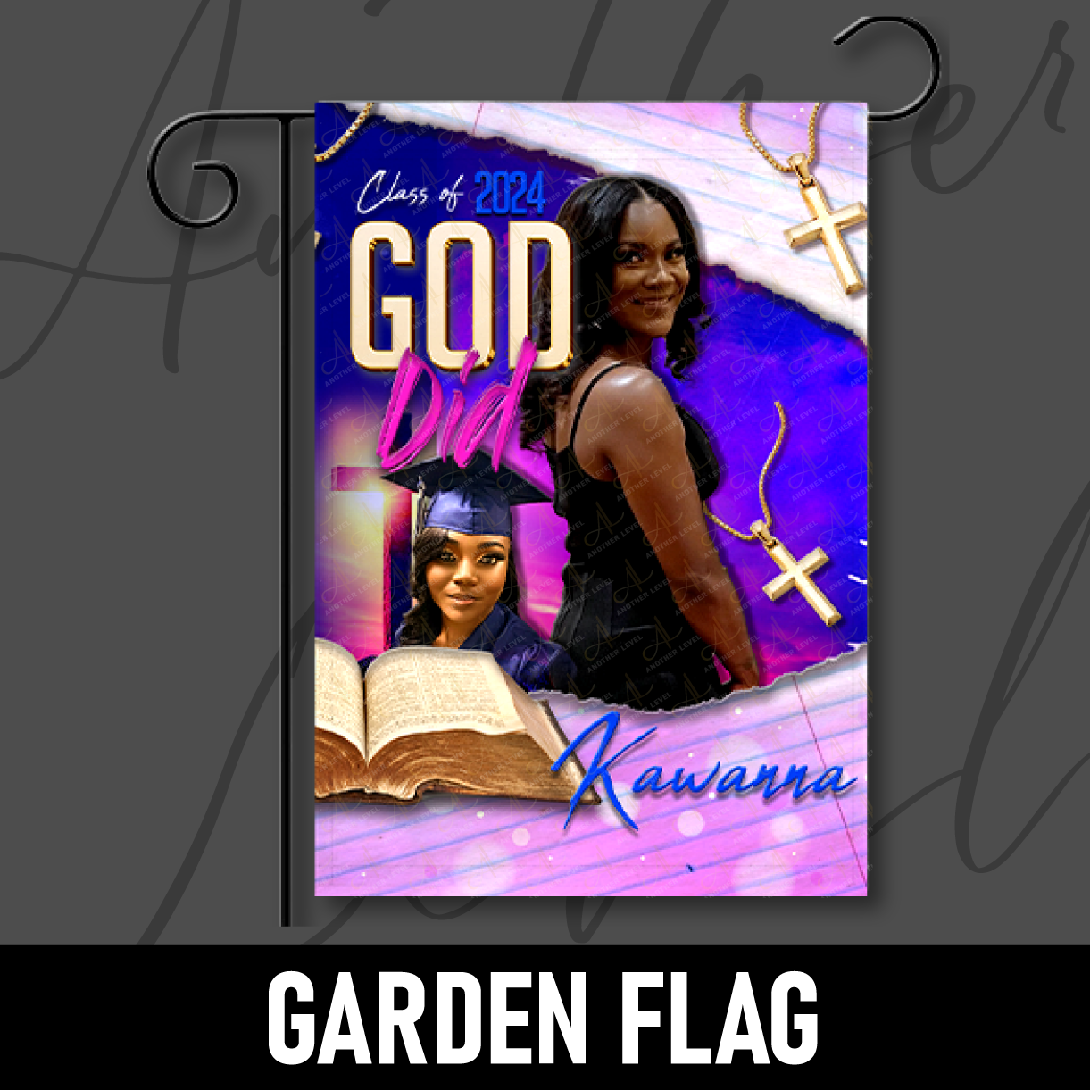 Graduation Garden Flag