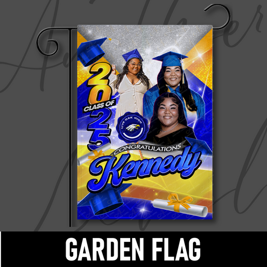 Graduation Garden Flag