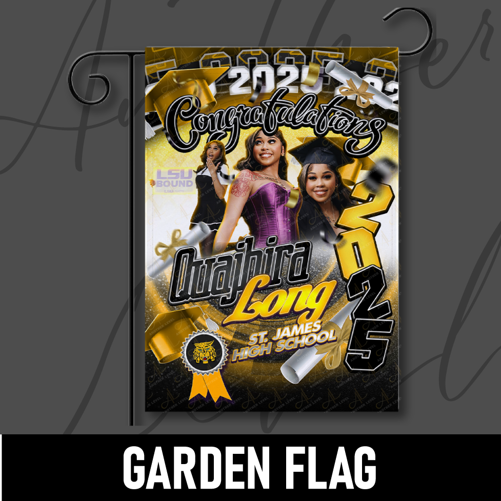 Graduation Garden Flag