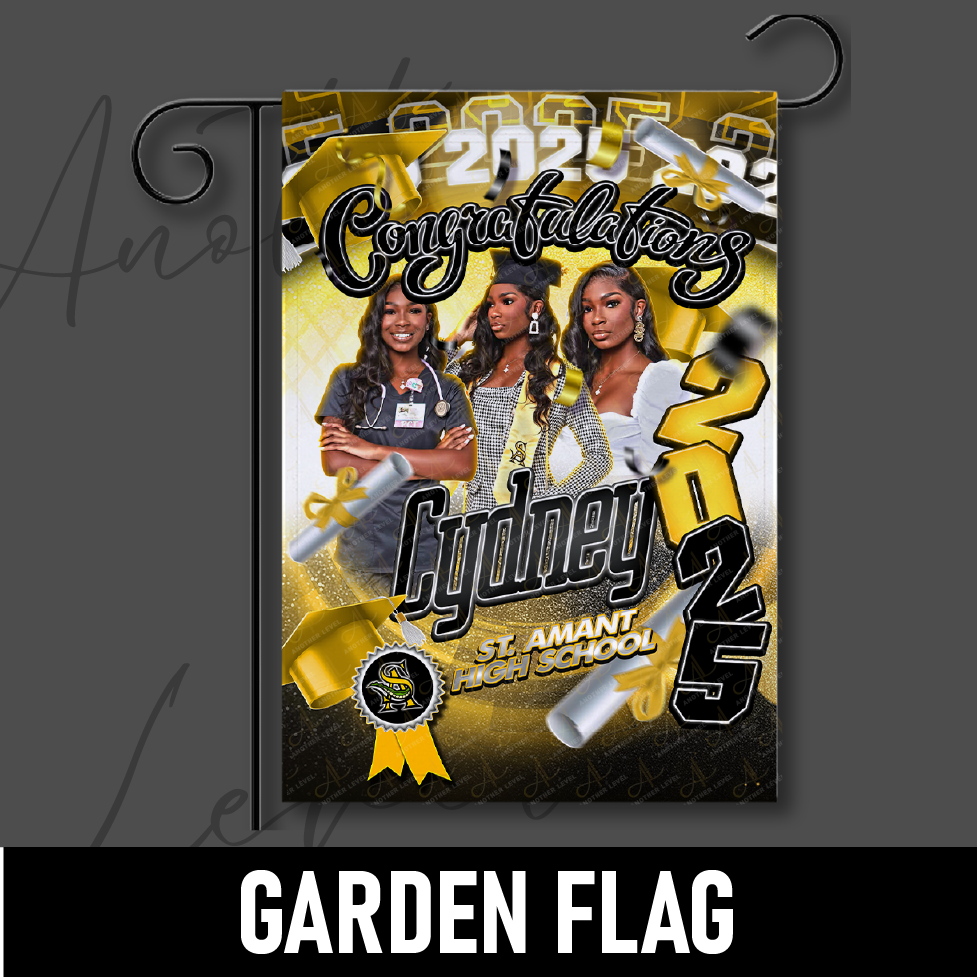 Graduation Garden Flag