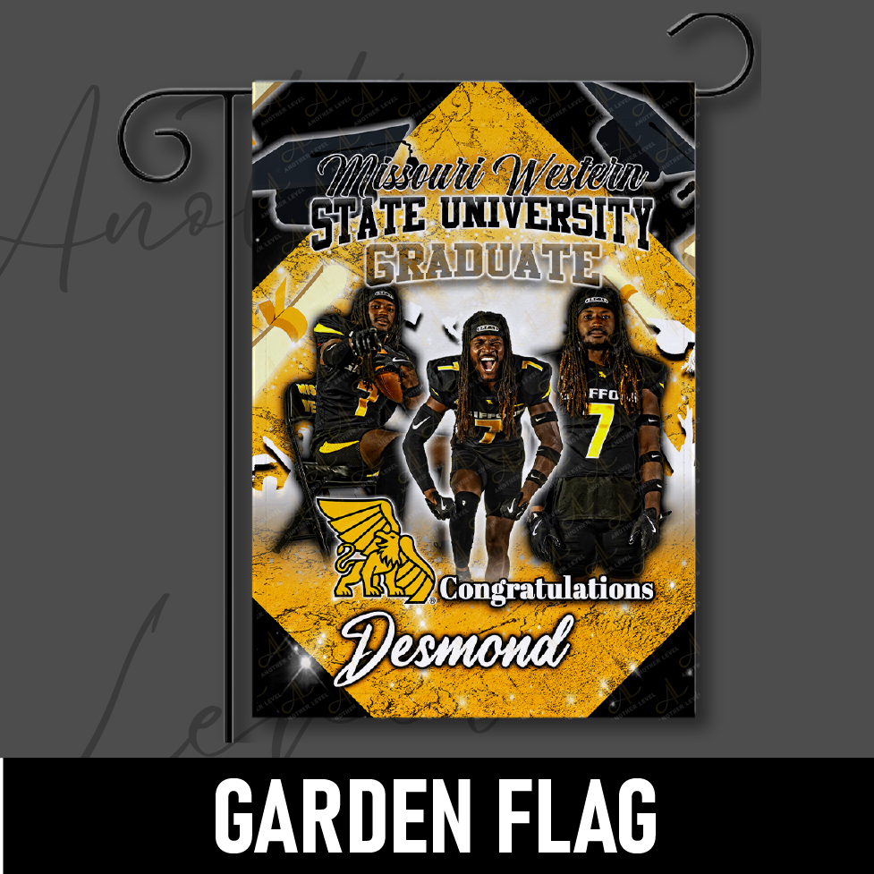 Graduation Garden Flag