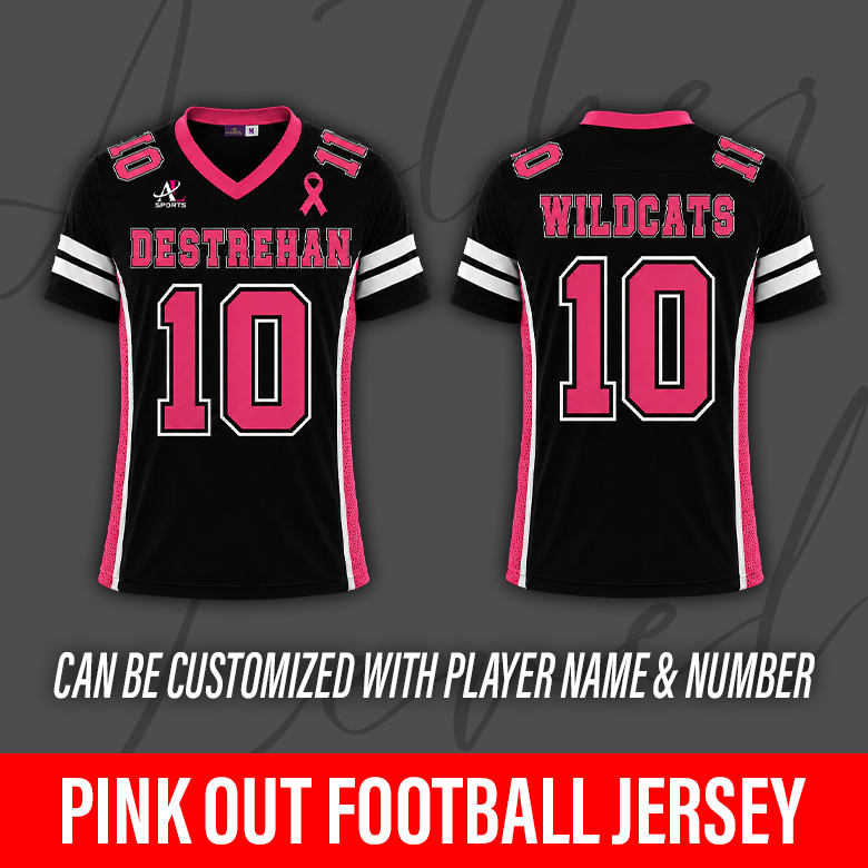 Pink Out Football Jersey – Destrehan High School