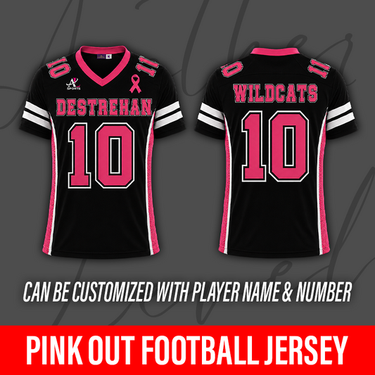 Pink Out Football Jersey – Destrehan High School