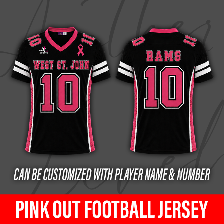 Pink Out Football Jersey – West St. John High School