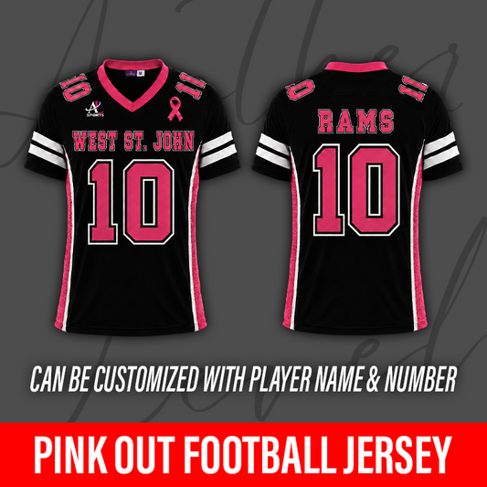 Pink Out Football Jersey – West St. John High School