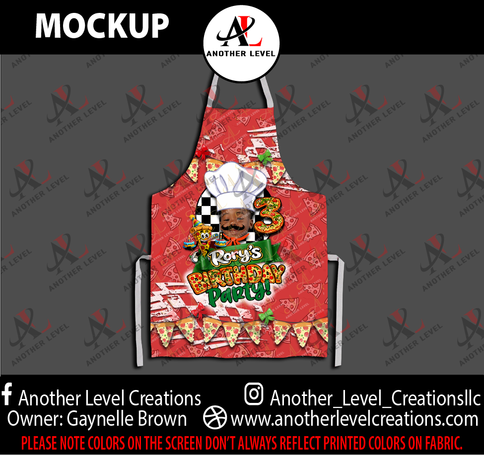 Rory - Pizza Bday Apron  (Order Deadline Friday, February 20th)