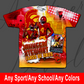Custom Sports Design 1 – Any Sport, Any School, Any Colors