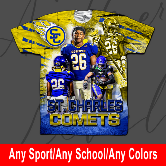 Custom Sports Design 4 – Any Sport, Any School, Any Colors