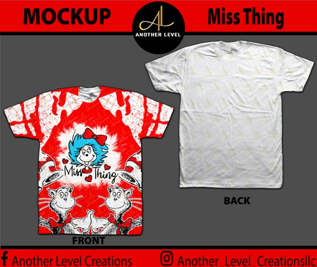 Dr. Seuss Miss Thing All Over Print Shirt