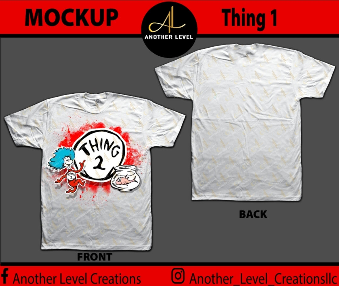 Dr. Seuss Thing 2 All Over Print/Center Print Shirt