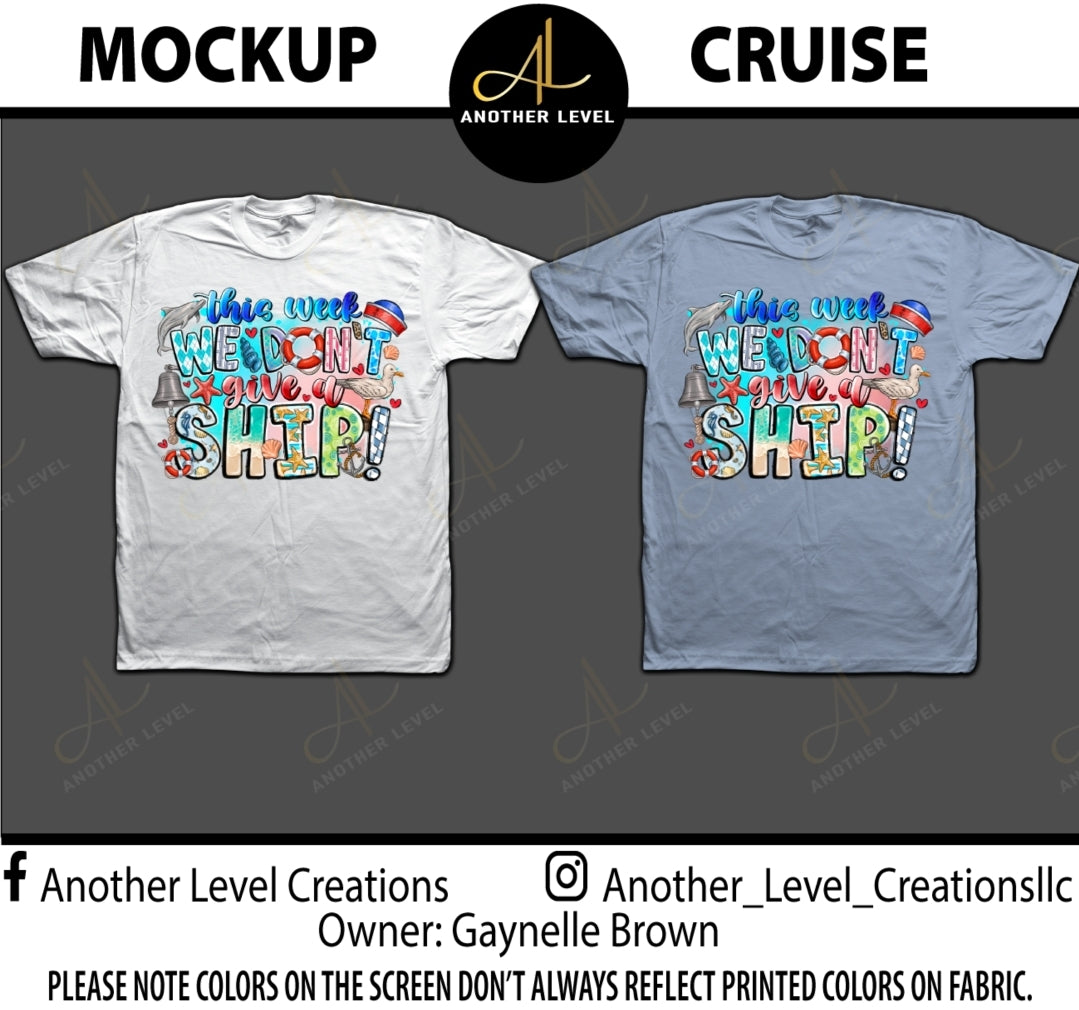 Cruise Center Print - Blue Shirt (All orders due by Friday, April 5th)